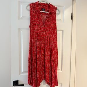 Maeve by Anthropologie sleeveless red dress